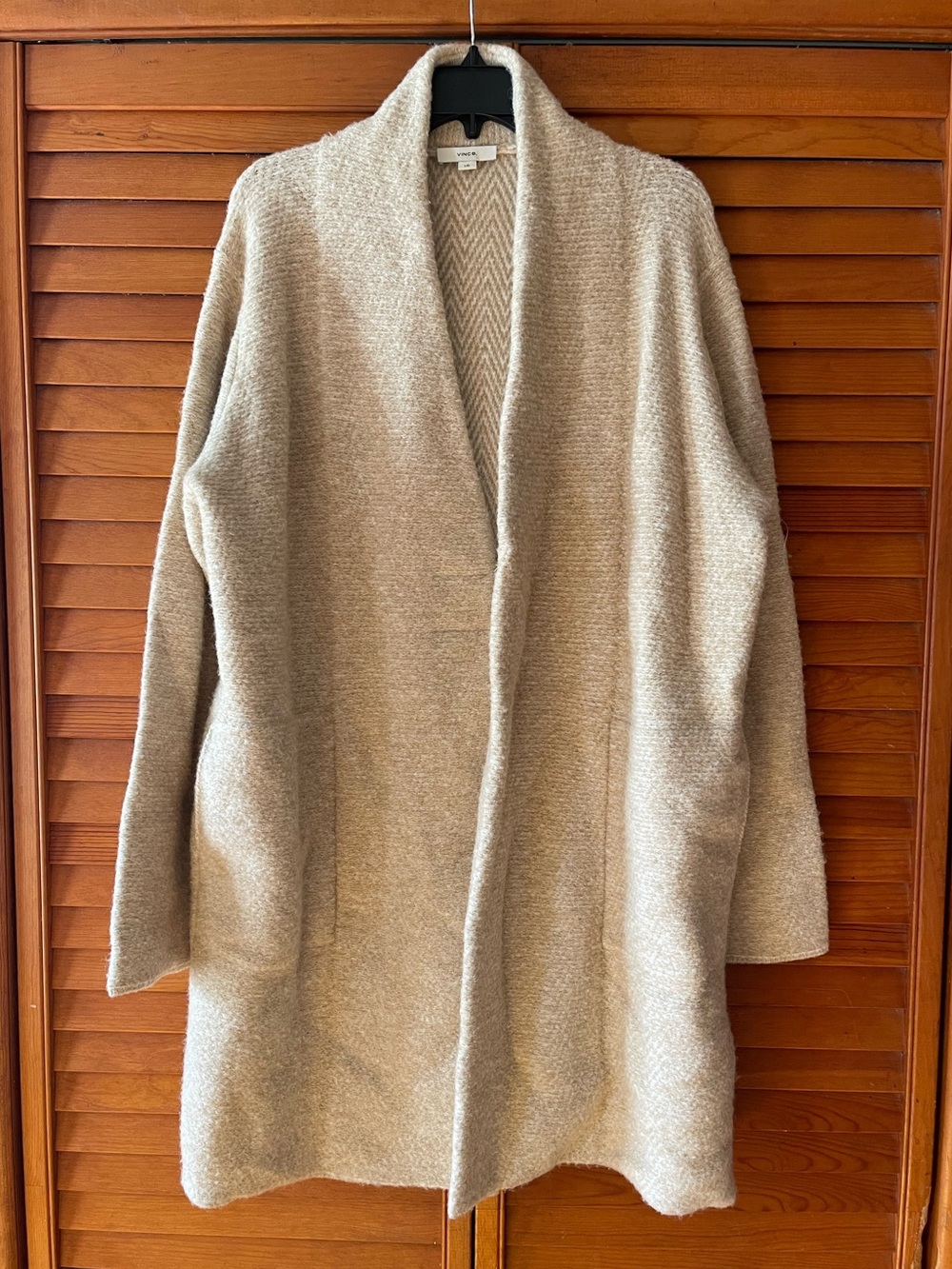 Vince Boucle Cardigan Coat. Size L Women #545
